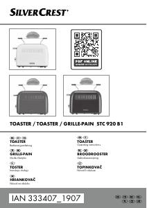 Manual SilverCrest STC 920 B1 Toaster