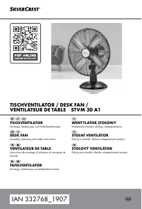 Bedienungsanleitung SilverCrest STVM 30 A1 Ventilator