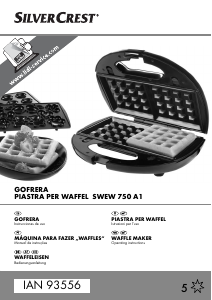 Manuale SilverCrest IAN 93556 Macchina per waffle