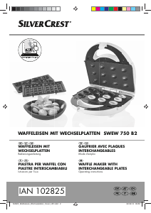 Manual SilverCrest IAN 102825 Waffle Maker