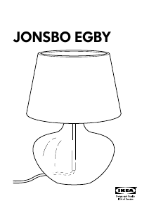 Használati útmutató IKEA JONSBO EGBY Lámpa