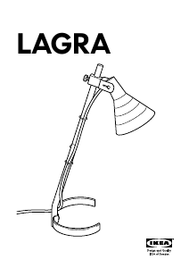 Manual IKEA LAGRA (Desk) Lampă