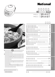 説明書 ナショナル SR-A10T 炊飯器