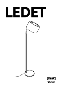 Használati útmutató IKEA LEDET Lámpa