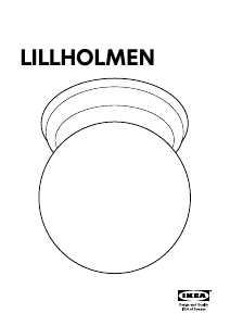 Посібник IKEA LILLHOLMEN (Ceiling) Лампа