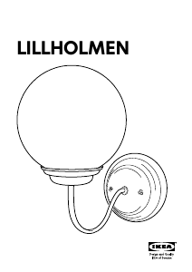 Kullanım kılavuzu IKEA LILLHOLMEN (Wall) Lamba