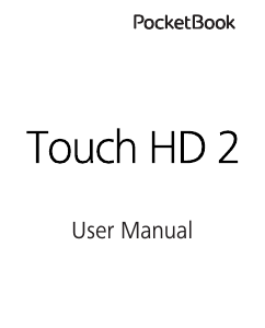 Manual PocketBook Touch HD 2 E-Reader