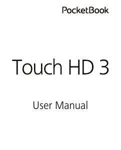 Handleiding PocketBook Touch HD 3 E-reader