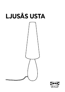 Manuale IKEA LJUSAS USTA Lampada