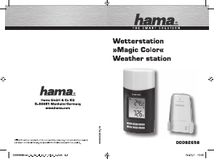 Наръчник Hama Magic Color Метеорологична станция