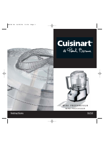 Manual Cuisinart DLC3E Food Processor