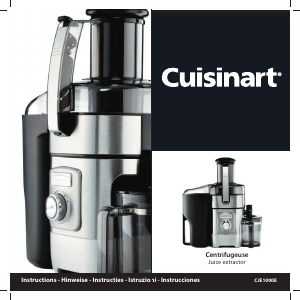 Manuale Cuisinart CJE1000E Centrifuga