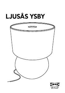 Manual IKEA LJUSAS YSBY Lampă