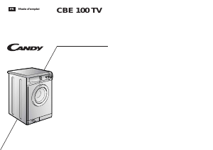 Mode d’emploi Candy CBE 100 TV 47 Lave-linge