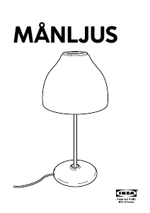 사용 설명서 이케아 MANLJUS 램프