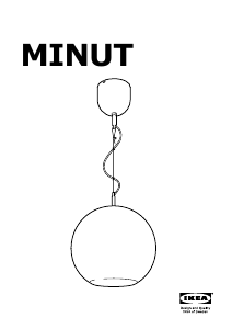 Manual IKEA MINUT (Ceiling) Lampă