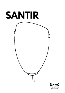 Manuale IKEA SANTIR Lampada