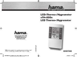 Instrukcja Hama TH-200 Stacja pogodowa