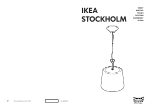 Manual IKEA STOCKHOLM (Ceiling) Candeeiro