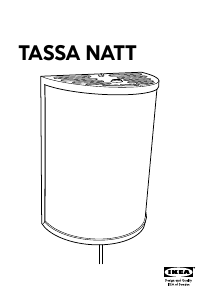 Manual IKEA TASSA NATT Lampă