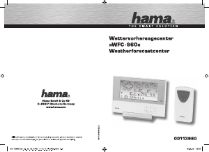 Instrukcja Hama WFC-960 Stacja pogodowa