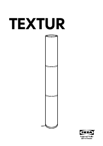 Manual de uso IKEA TEXTUR Lámpara