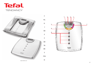 Manual de uso Tefal PP7049B9 Tendancy Báscula