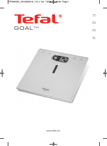 Εγχειρίδιο Tefal PP5600S5 Goal Ζυγαριά