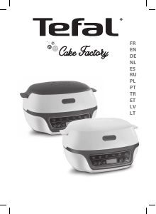 Manual Tefal YY4377FB Cake Factory Cupcake Maker