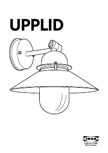 Manual IKEA UPPLID Lampă