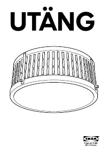 Handleiding IKEA UTANG (Ceiling) Lamp