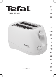 Panduan Tefal 539658 Delfini Toaster