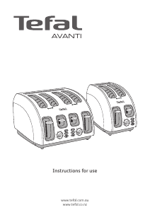 Bruksanvisning Tefal TF561EAU Avanti Brødrister