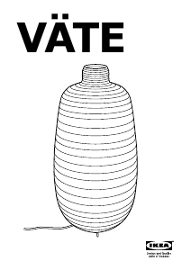 Manual IKEA VATE Lampă