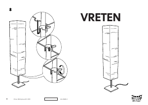 사용 설명서 이케아 VRETEN 램프