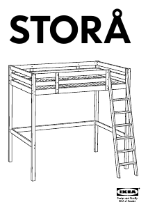 Bruksanvisning IKEA STORA Loftseng