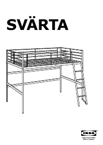 Εγχειρίδιο IKEA SVARTA Κρεβάτι σοφίτας