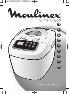 Mode d’emploi Moulinex OW1101 Machine à pain