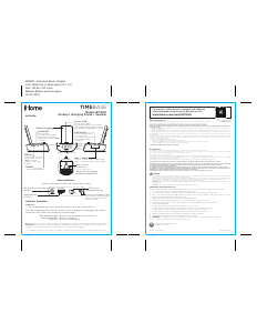 Manual iHome iBTW20 TimeBase Speaker Dock
