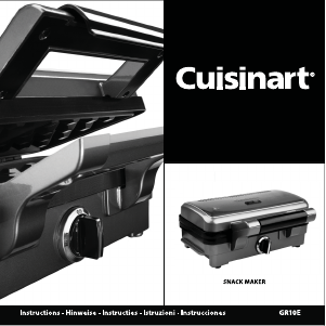 Manual de uso Cuisinart GR10E Grill de contacto