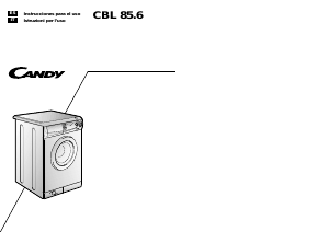 Manuale Candy CBL 85.6 SY Lavatrice