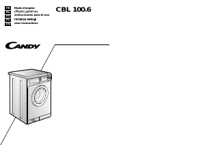 Instrukcja Candy CBL 100.6 SY Pralka