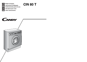 Handleiding Candy CIN 80 T Wasmachine