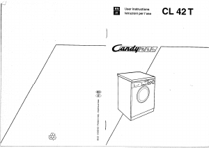 Manuale Candy CL 42 T Lavatrice