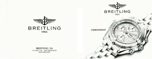 Manuale Breitling Chronomat Orologio da polso
