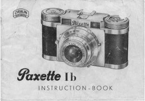 Handleiding Braun Paxette Ib Camera