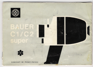 Manual Bauer C1 Super Camcorder
