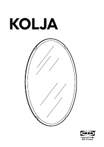 Návod IKEA KOLJA (oval) Zrkadlo