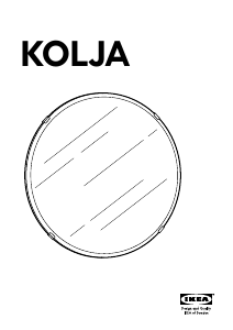 Brugsanvisning IKEA KOLJA (round) Spejl