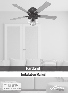 Manual Hunter 50312 Hartland Ceiling Fan